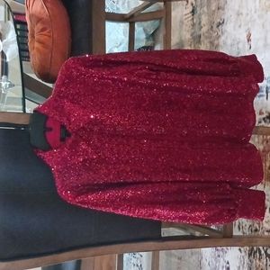 Red Sequins Top